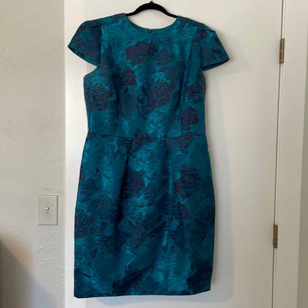 Carmen Marc Valvo floral dress.